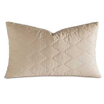 Viola Quilted King Sham in Sable