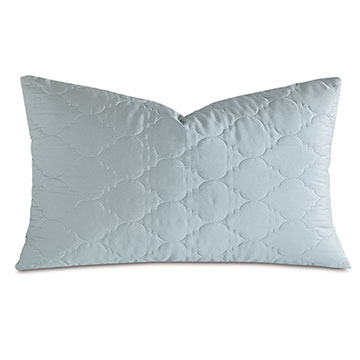 Viola Quilted King Sham in Sea