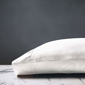 Deluca Sateen Pillowcase in White