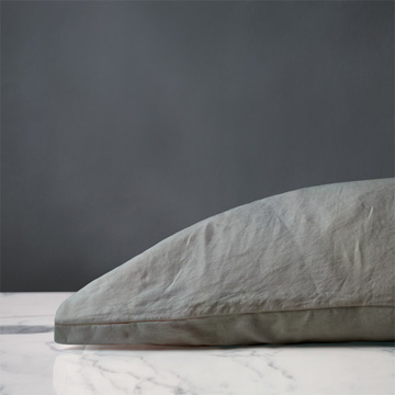 Shiloh Linen Pillowcase in Cement