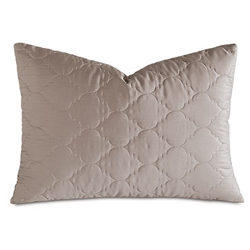 Viola Quilted Queen Sham in Fawn