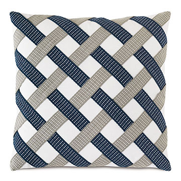 Saya Basketweave Decorative Pillow