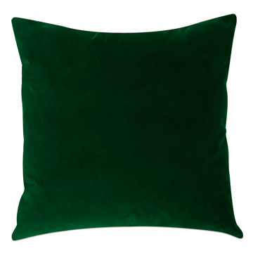Sloane Velvet Decorative Pillow in Shamrock