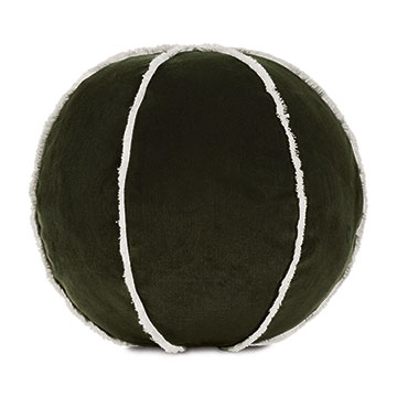 Tenenbaum Ball Decorative Pillow in Olive