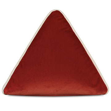 Uma Pyramid Decorative Pillow in Rust