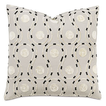 Kaisen Embroidered Decorative Pillow