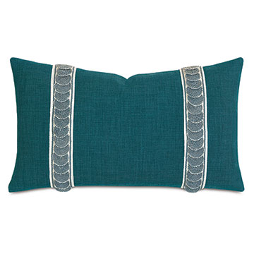 Malta Textured Border Decorative Pillow