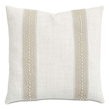 Dainty Embroidered Border Decorative Pillow