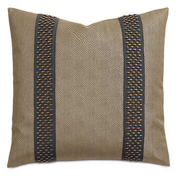Natalia Beaded Border Decorative Pillow