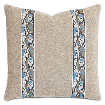 Uzi Trompe Loeil Border Decorative Pillow