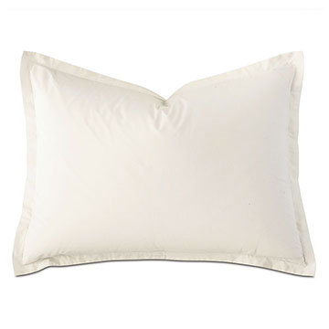 Vail Percale Standard Sham In Ivory