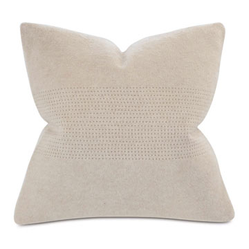Brera Horizontal Tailor Tacks Decorative Pillow In Bisque