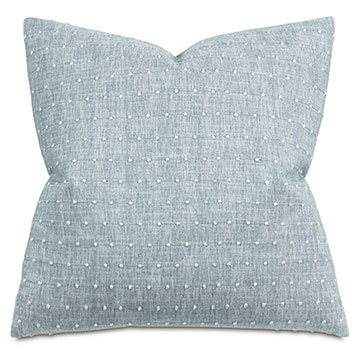 Clearview Dotted Decorative Pillow in Aqua