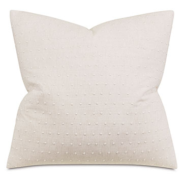 Clearview Dotted Decorative Pillow in Cream