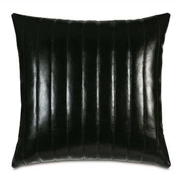 Zelda Faux Leather Decorative Pillow