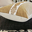 Marceau Metallic Border Decorative Pillow
