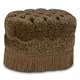 Togo Coin Oval Tufted Ottoman