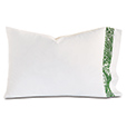 Adelle Percale Pillowcase In Grass