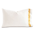 Adelle Percale Pillowcase In Saffron