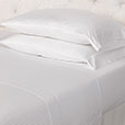 Emilio Jacquard Stripe Pillowcases in White
