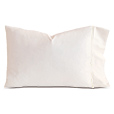 Linea Velvet Ribbon Pillowcase In Ivory & White