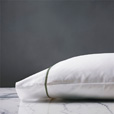 Linea White/Oliva Pillowcase