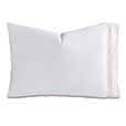 Tessa White/Blush Pillowcase