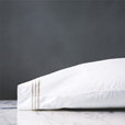 Tessa White/Crème Pillowcase