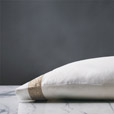 Cornice Lunetta White/Biscotti Pillowcase