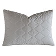 Viola Quilted Queen Sham in Dove