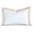 Juliet Lace Queen Sham in White/Fawn