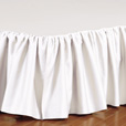 Fresco Classic White Ruffled Bed Skirt