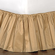 Freda Ruffled Bed Skirt in Gold