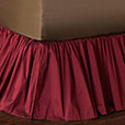 Edris Cranberry Bed Skirt