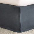 Shiloh Charcoal Pleated Bed Skirt
