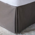 Naomi Pleated Bed Skirt In Taupe
