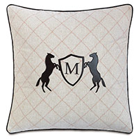 Belmont Monogram Decorative Pillow