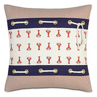 Lineate Lobster Decorative Pillow