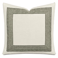 Valmont Geometric Border Decorative Pillow