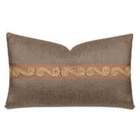 Salazar Jute Twist Decorative Pillow in Mocha