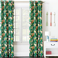 Hullabaloo Grommet Curtain Panel In Green