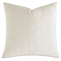 Viola Quilted Euro Sham in Ivory 