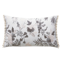 Naomi Beaded Accent Pillow In Lilac