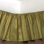 Freda Ruffled Bed Skirt in Chartreuse