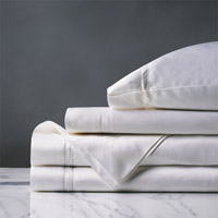Lusso Sateen Sheet Set in White