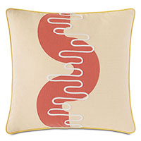 Belleair Applique Decorative Pillow