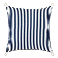 Villa Cord Knot Decorative Pillow in Navy