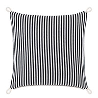 Villa Cord Knot Decorative Pillow in Black
