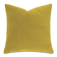 Capra Faux Mohair Decorative Pillow in Citron