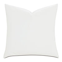 Nevin Vegan Leather Decorative Pillow in Cloud